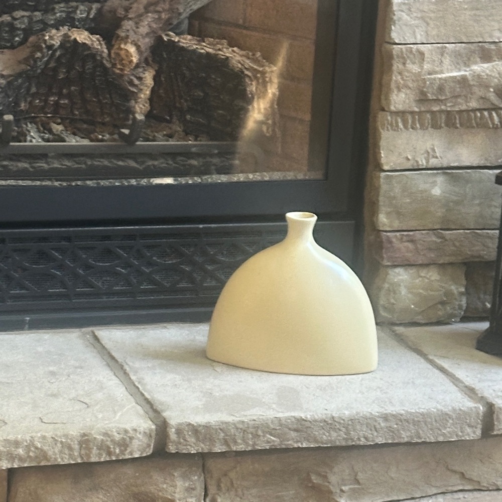 Elegant Cream Vase by [Brand]